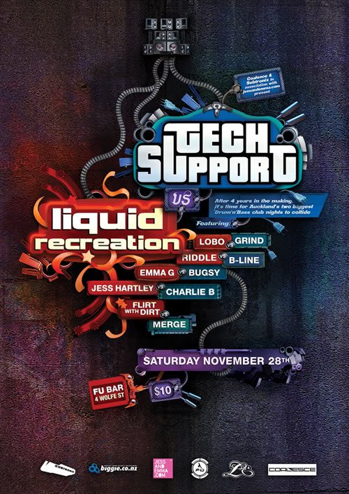 Tech Support vs Liquid Recreation, Fu, 28/11/2009